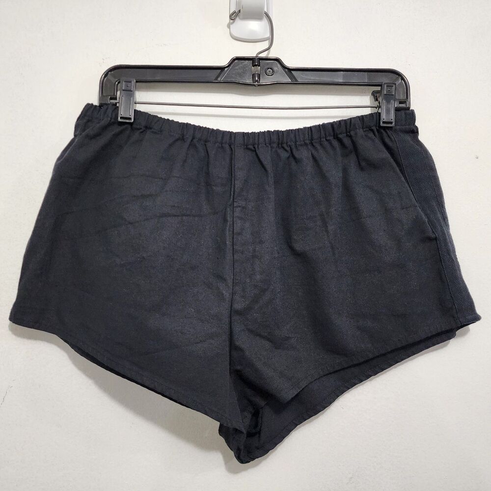 NEW By Anthropologie Women's Black Linen Tap Shorts Pull-on Resort Travel Size S - Picture 11 of 16